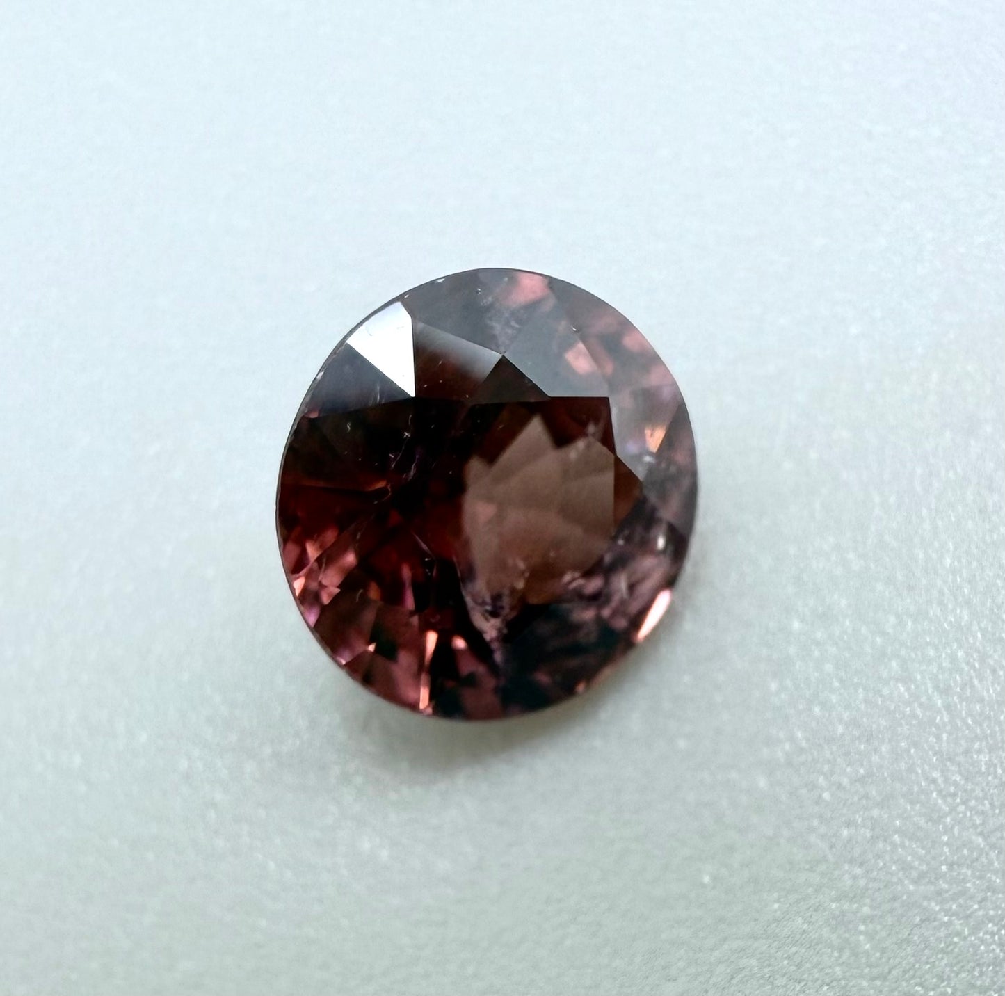 Peach-Pink Zircon Round 1.4 Ct