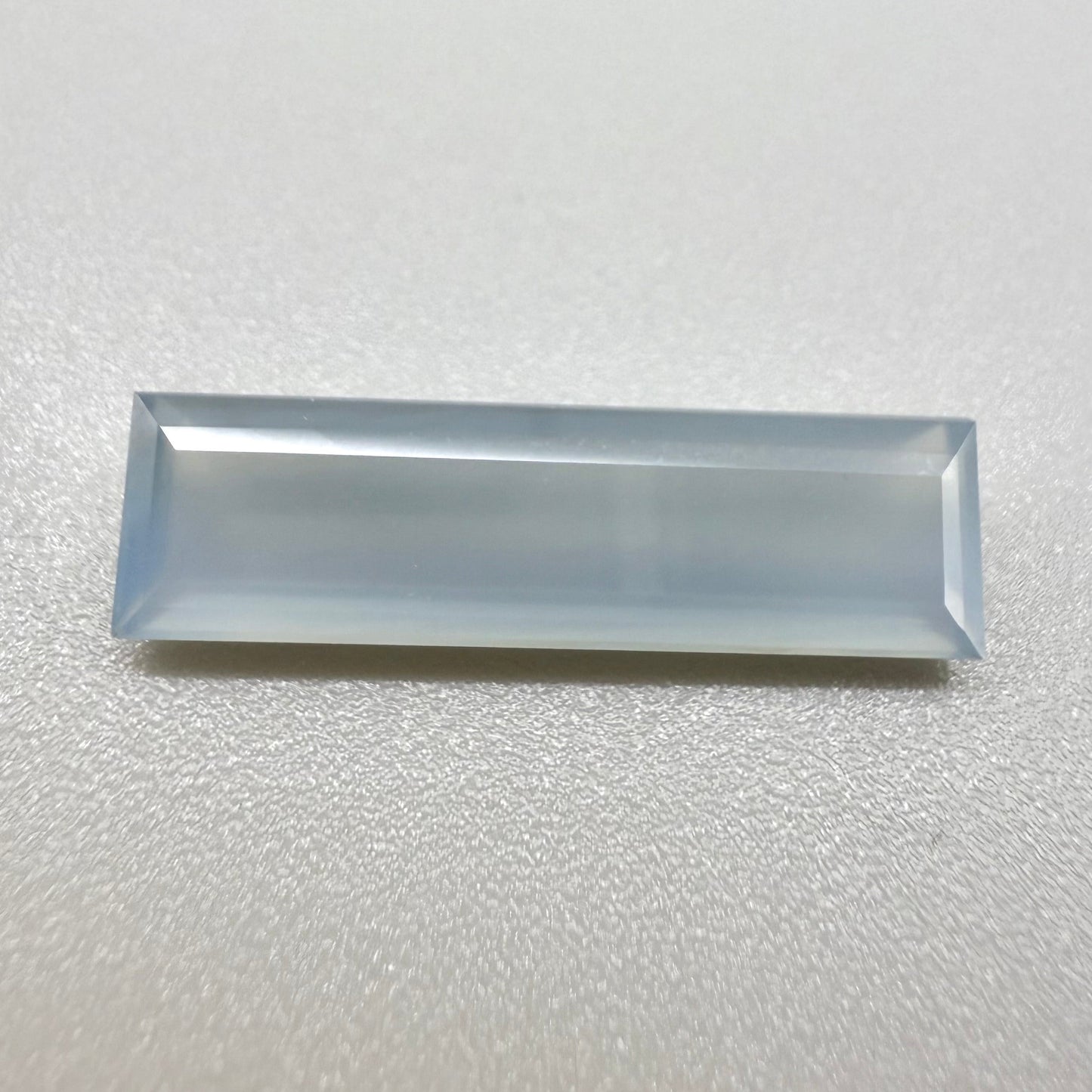 Blue-Grey Hues Chalcedony Baguette 7.45 Ct