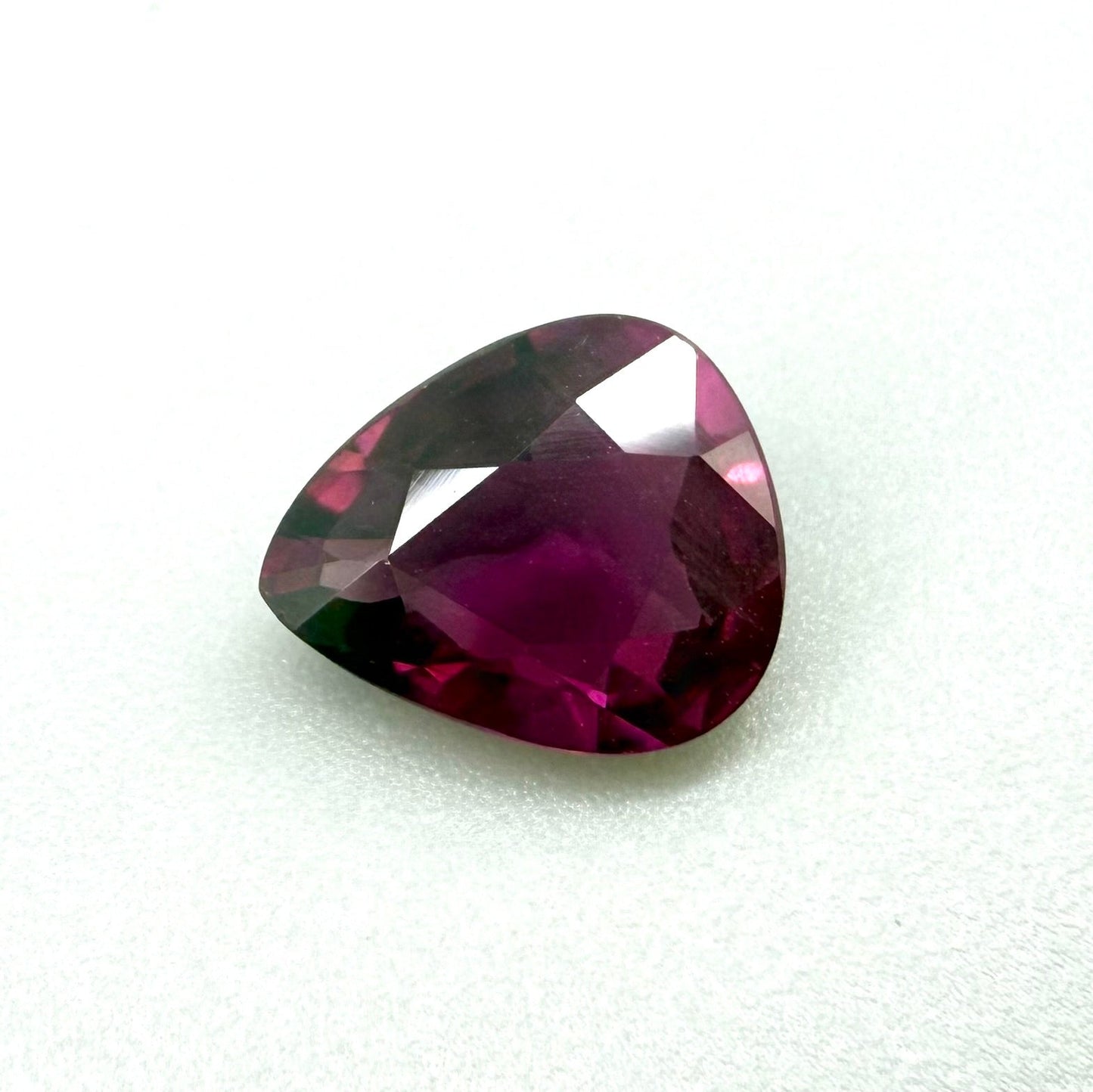 Pink-Red Rhodolite Pear 1.72 Ct