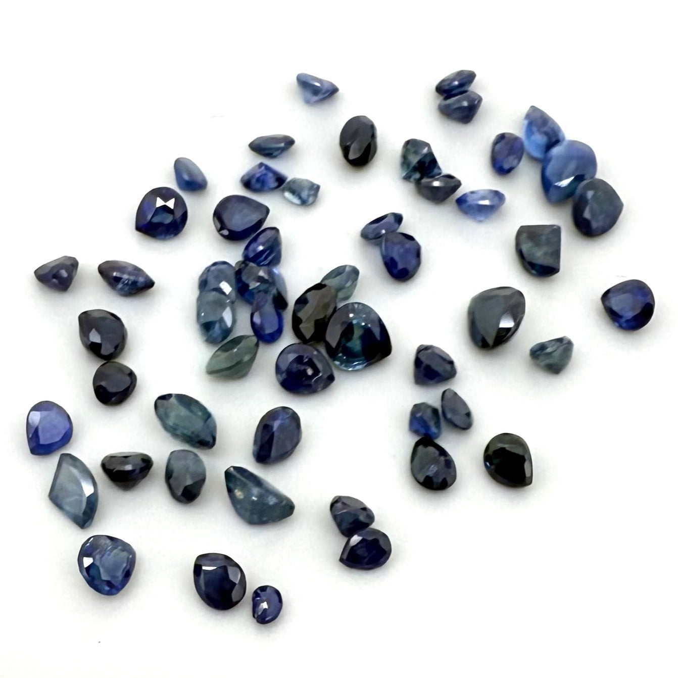 Blue Hues Sapphire Lot Pear/Fancy/Oval 5.38 Ct