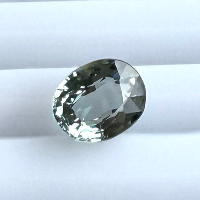 Pale Greenish Blue Spinel Oval 1.09 Ct