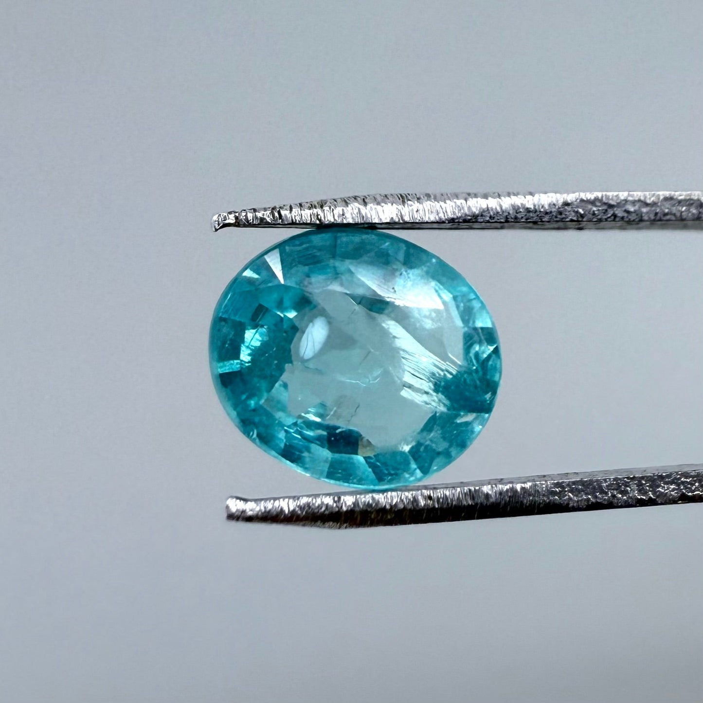 Vibrant Blue Apatite Oval 1.14 Ct