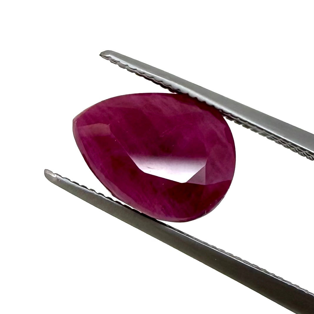 Pink Ruby Pear 4.84 Ct