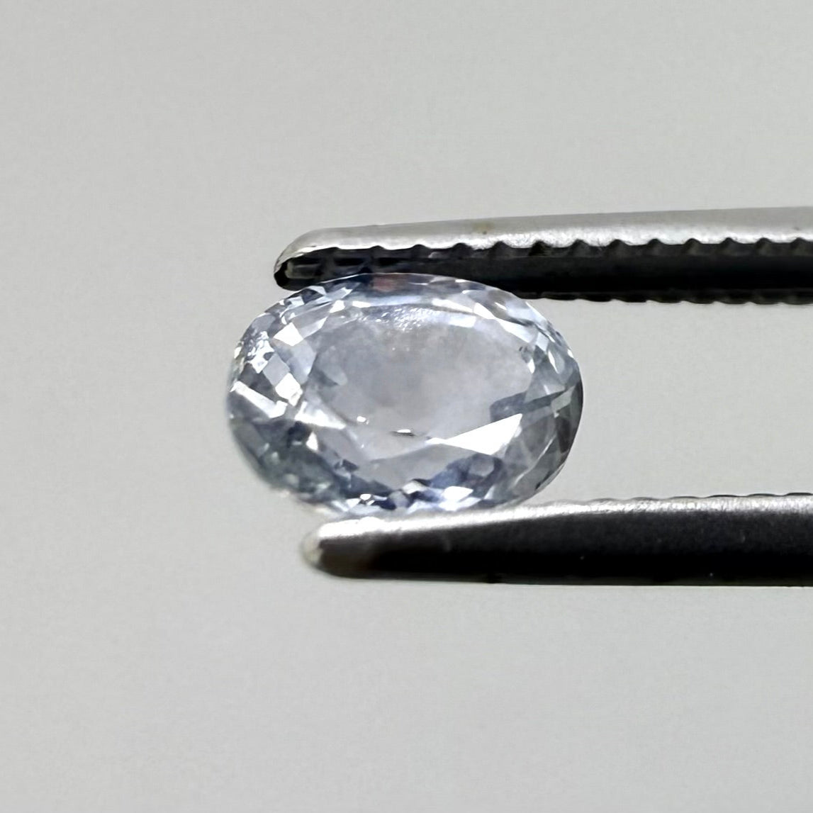 Light Blue Sapphire Oval 0.57 Ct