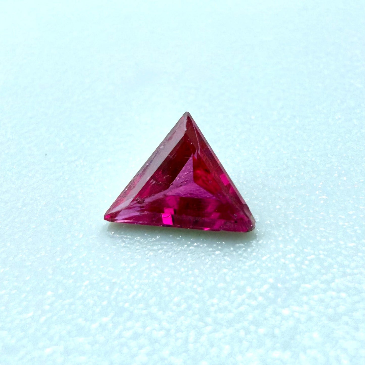 Pink-Red Ruby Triangle 0.33 Ct