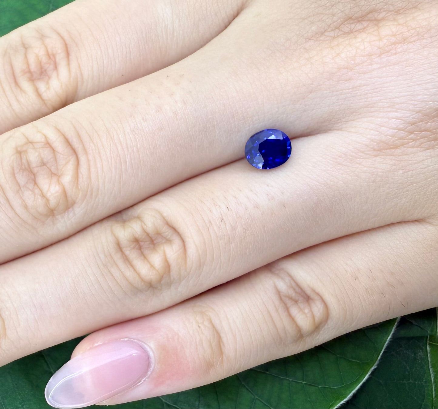 Vibrant Blue Sapphire Oval 1.12 Cts