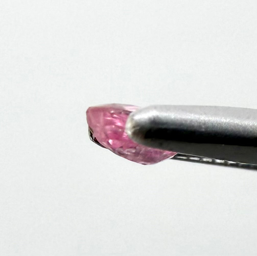 Pale Pink Ruby Oval 0.22 Ct