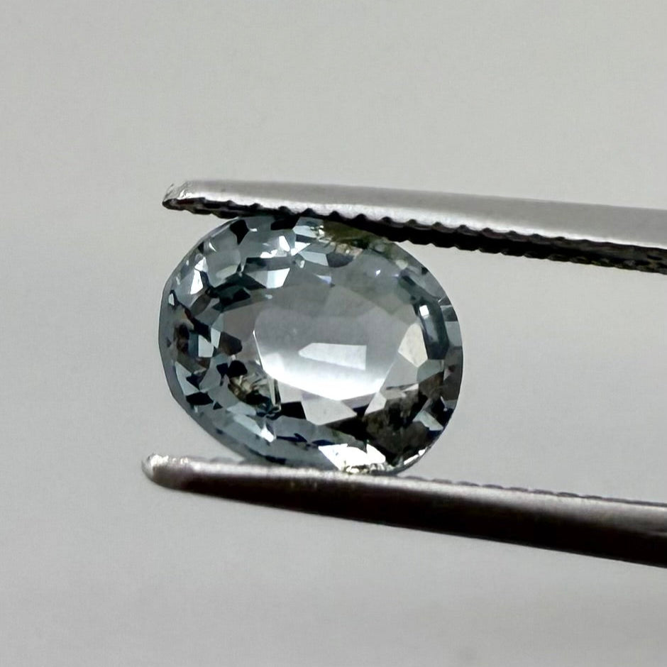 Pale Greenish Blue Spinel Oval 1.09 Ct