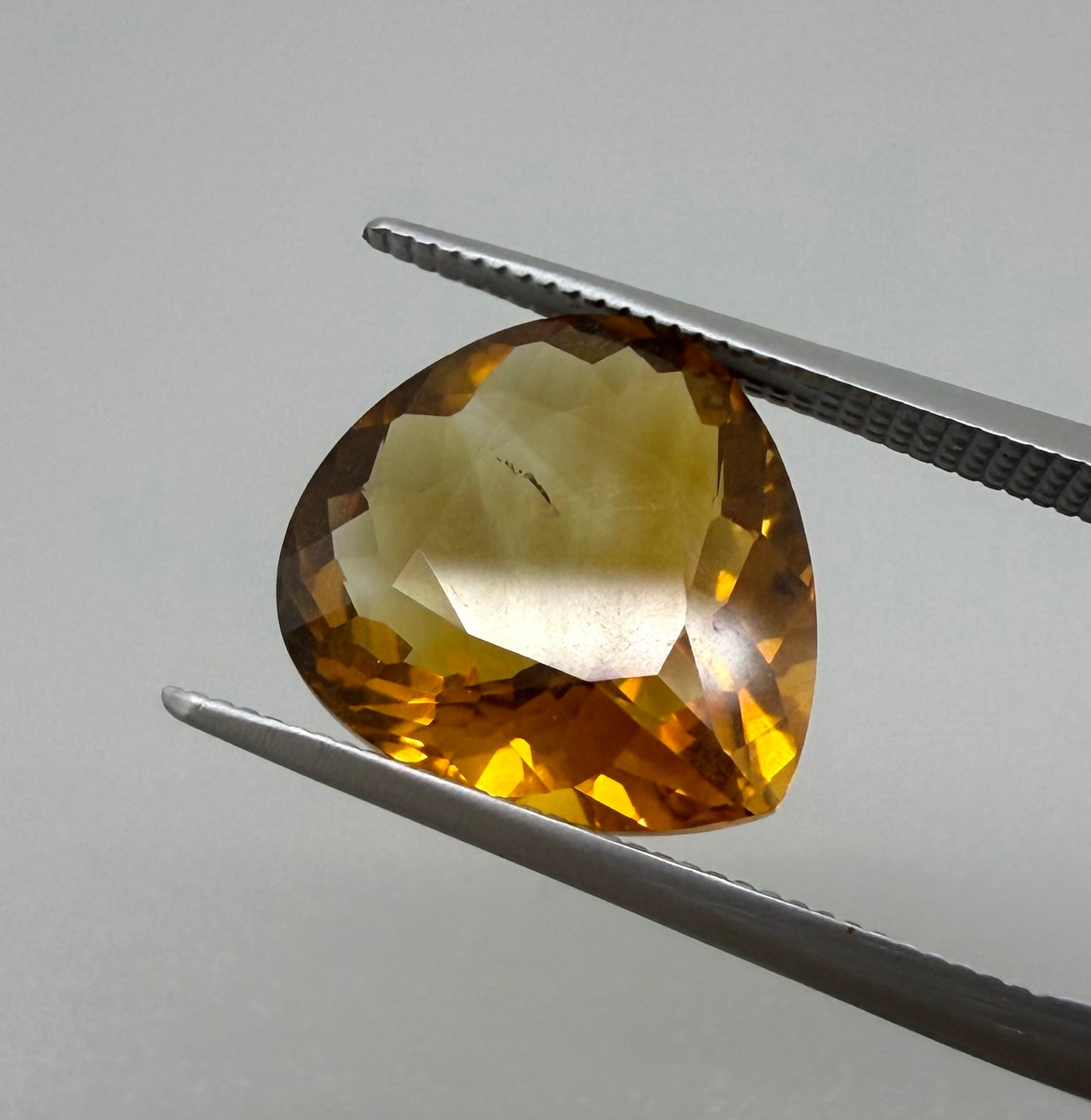 Madeira Citrine Pear 5.17 Ct