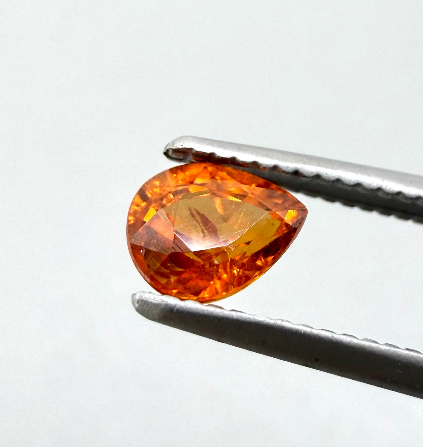 Fiery Orange Spessartine Pear 0.48 Ct