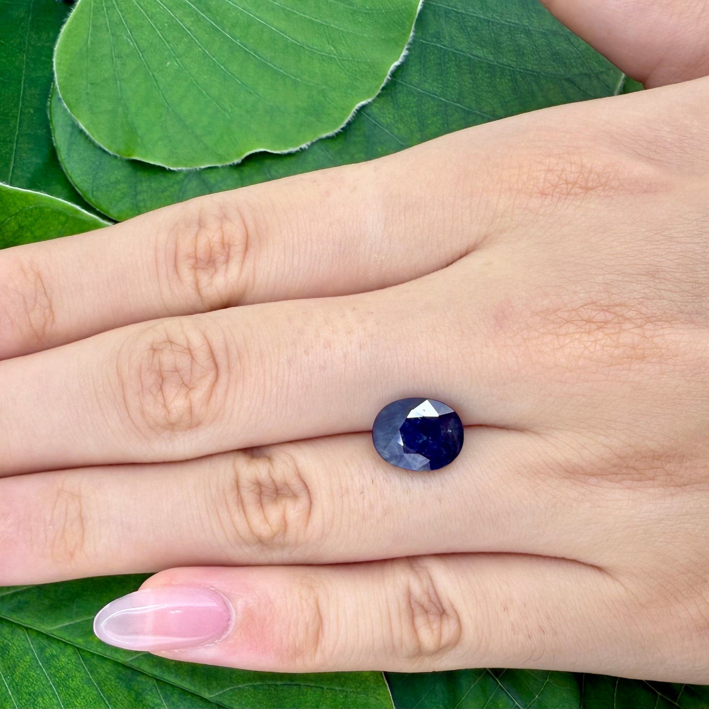 Natural Blue Sapphire gemstone oval cut