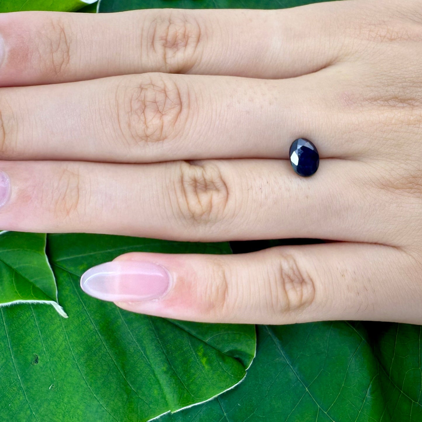 Natural Blue Sapphire gemstone oval cut