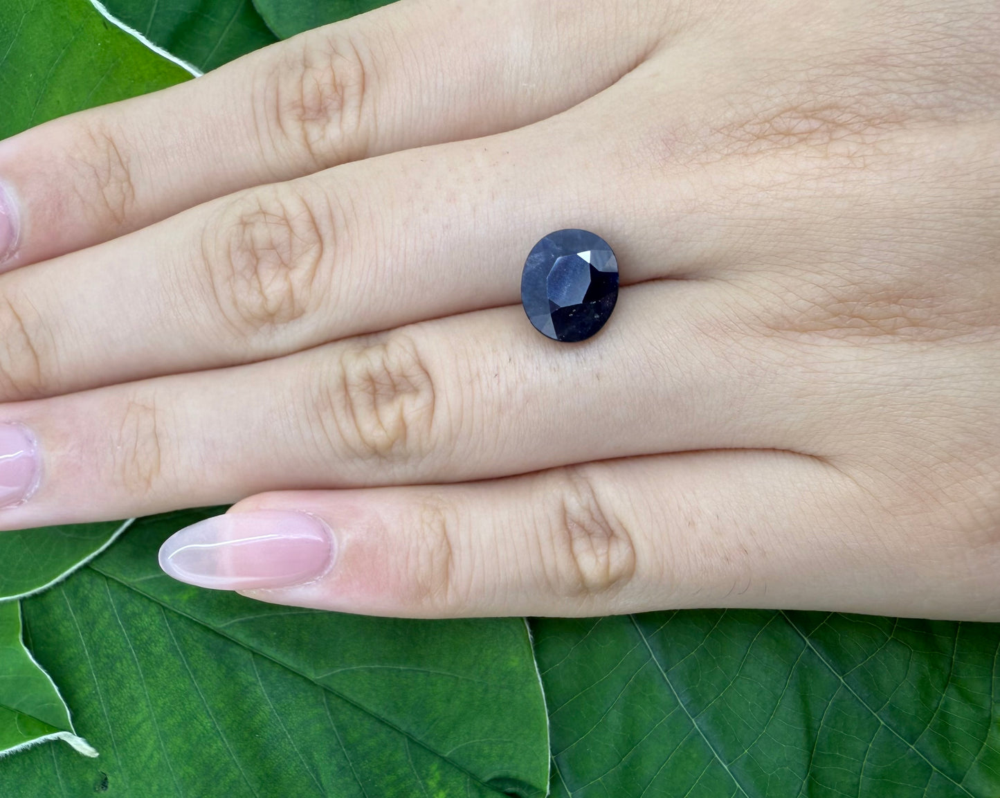 Very Dark Blue Sapphire Cushion 3.5 Ct