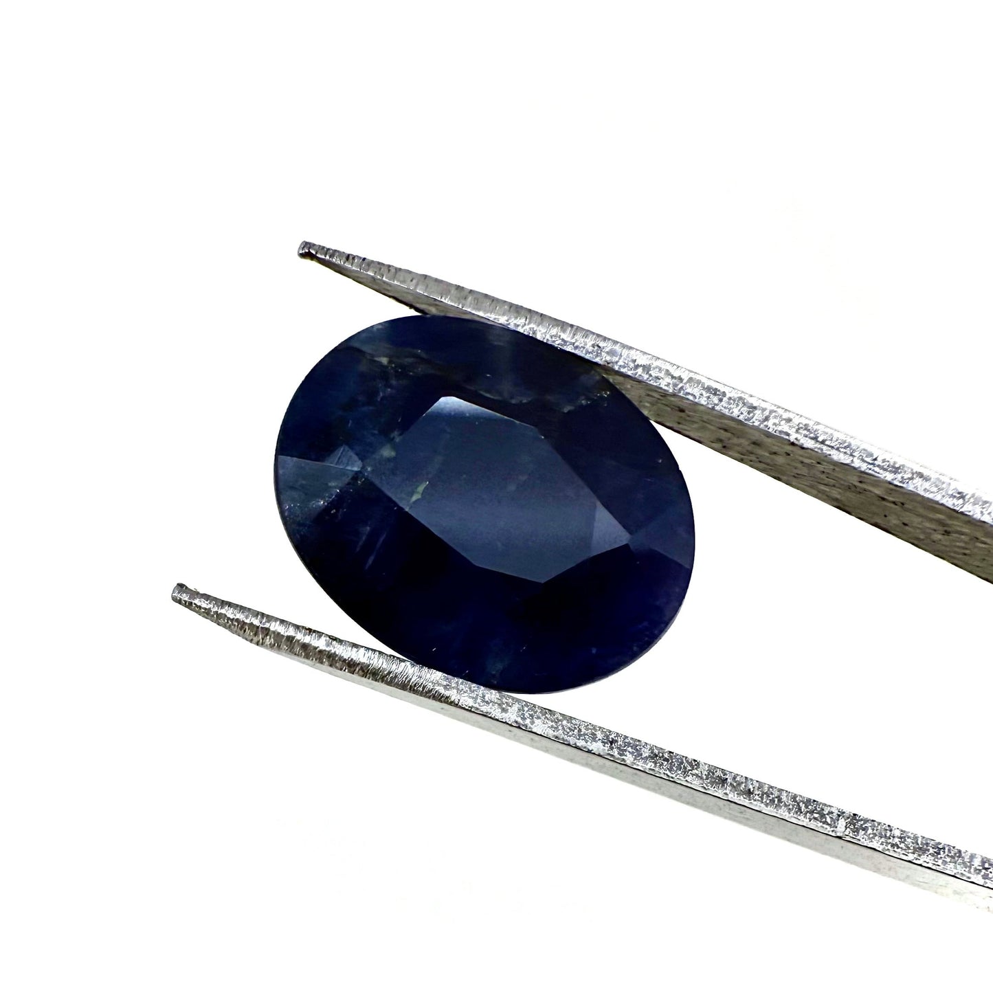 Very Dark Blue Sapphire Oval 5.8 Ct