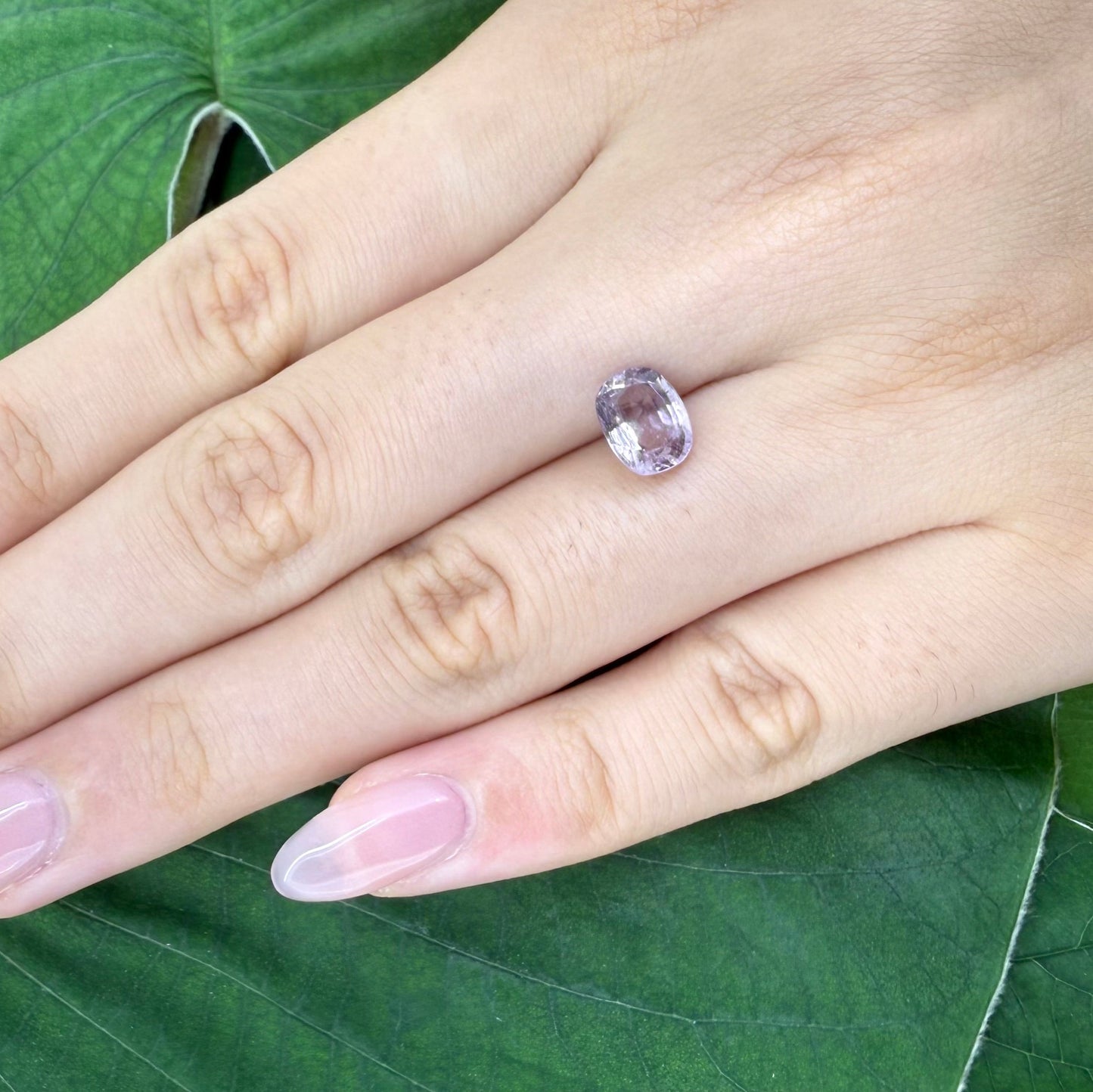 Natural Rose Pink Spinel gemstone, oval cut