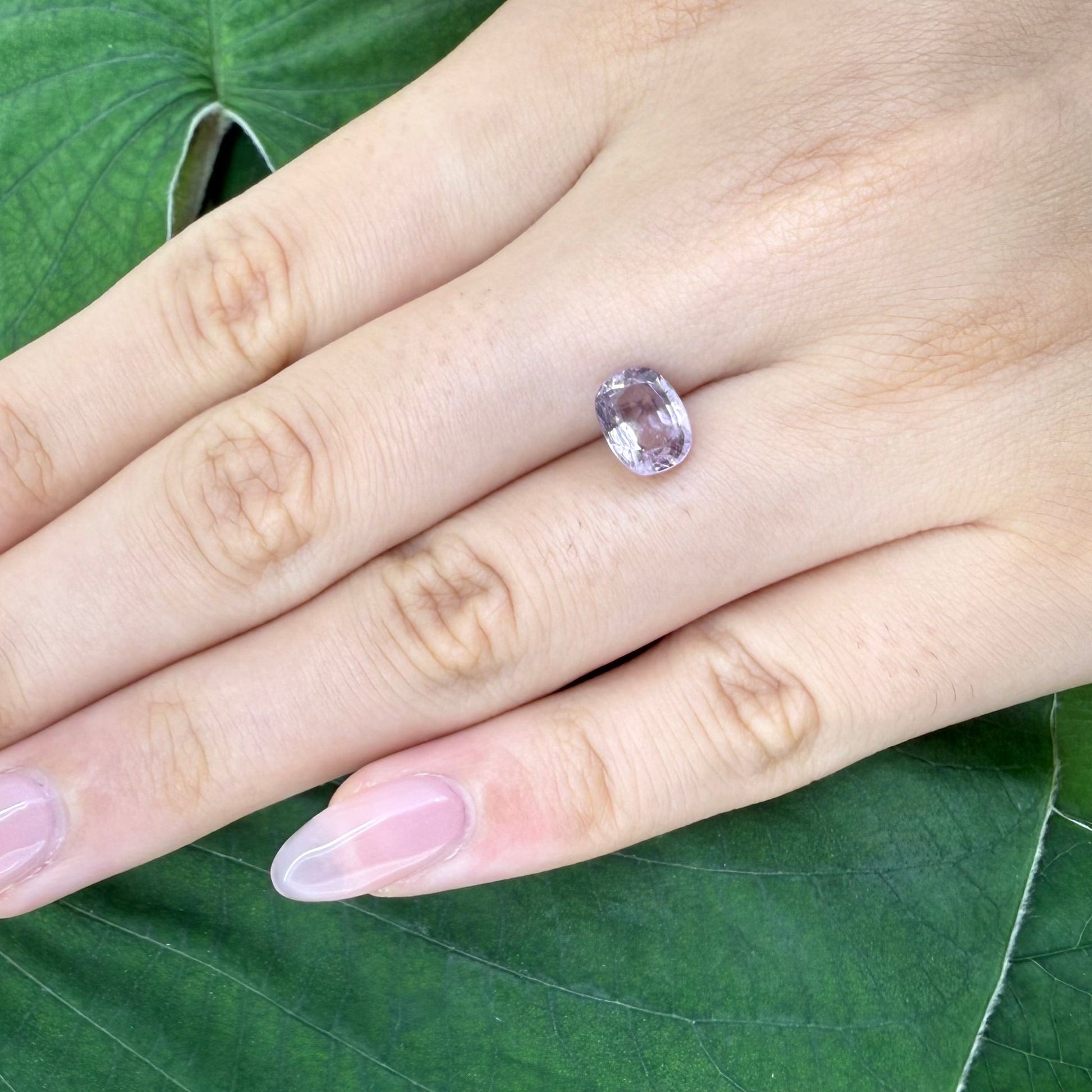 Natural Rose Pink Spinel gemstone, oval cut