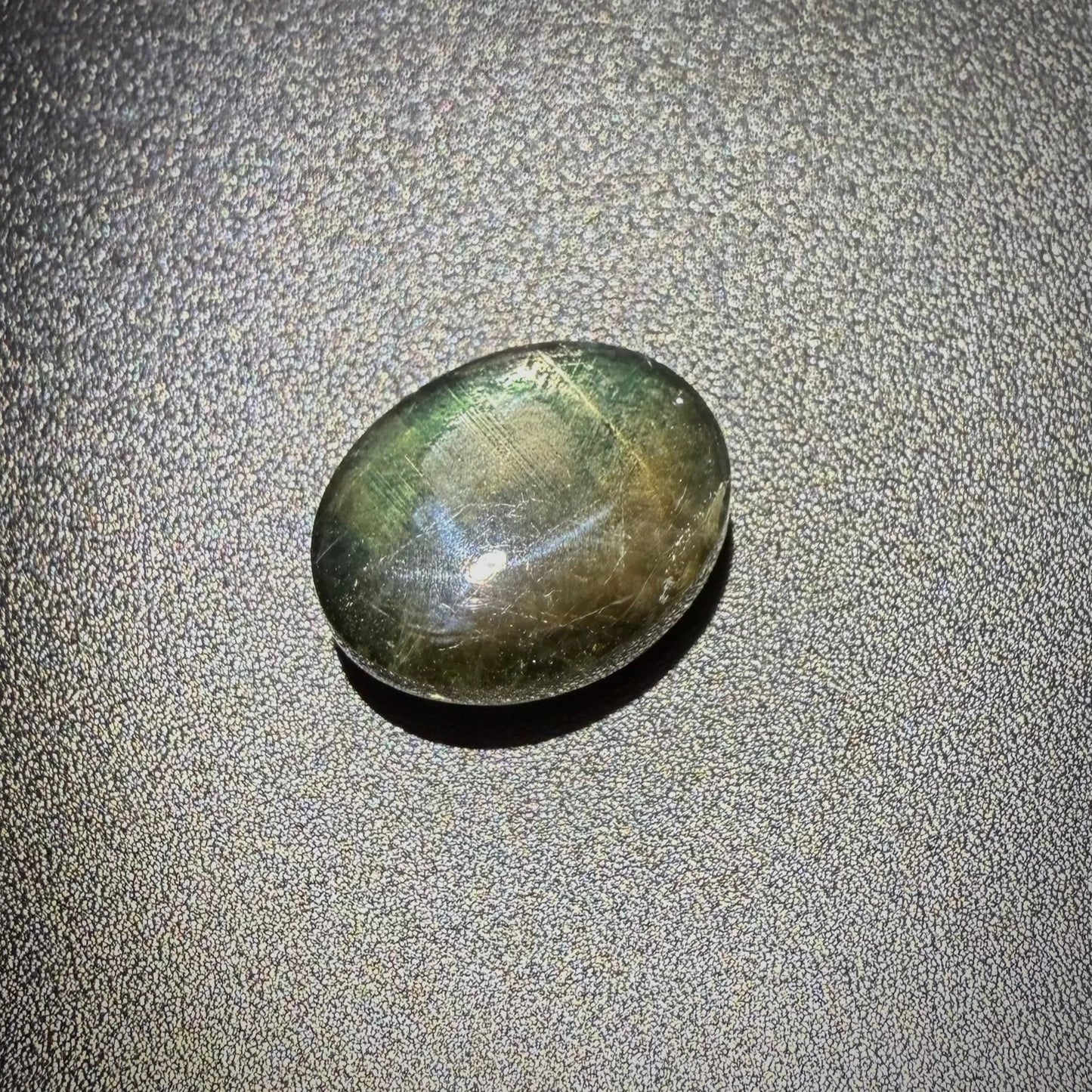 Golden-Brown-Green Star Sapphire Cabochon 14.07 Ct