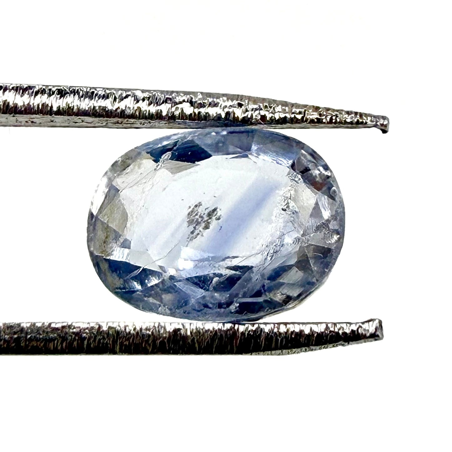 Pale Blue Sapphire Oval 1.23 Ct