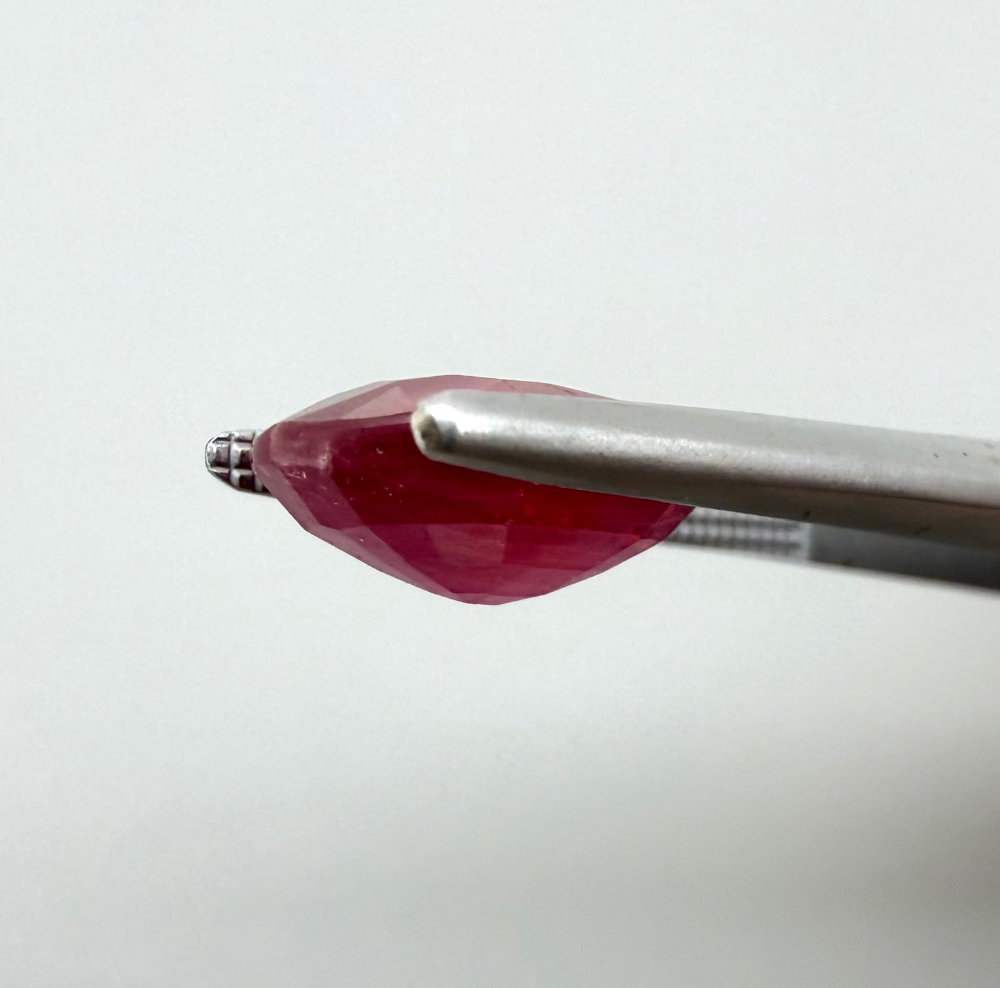 Pinkish Red Ruby Oval 6.3 Ct