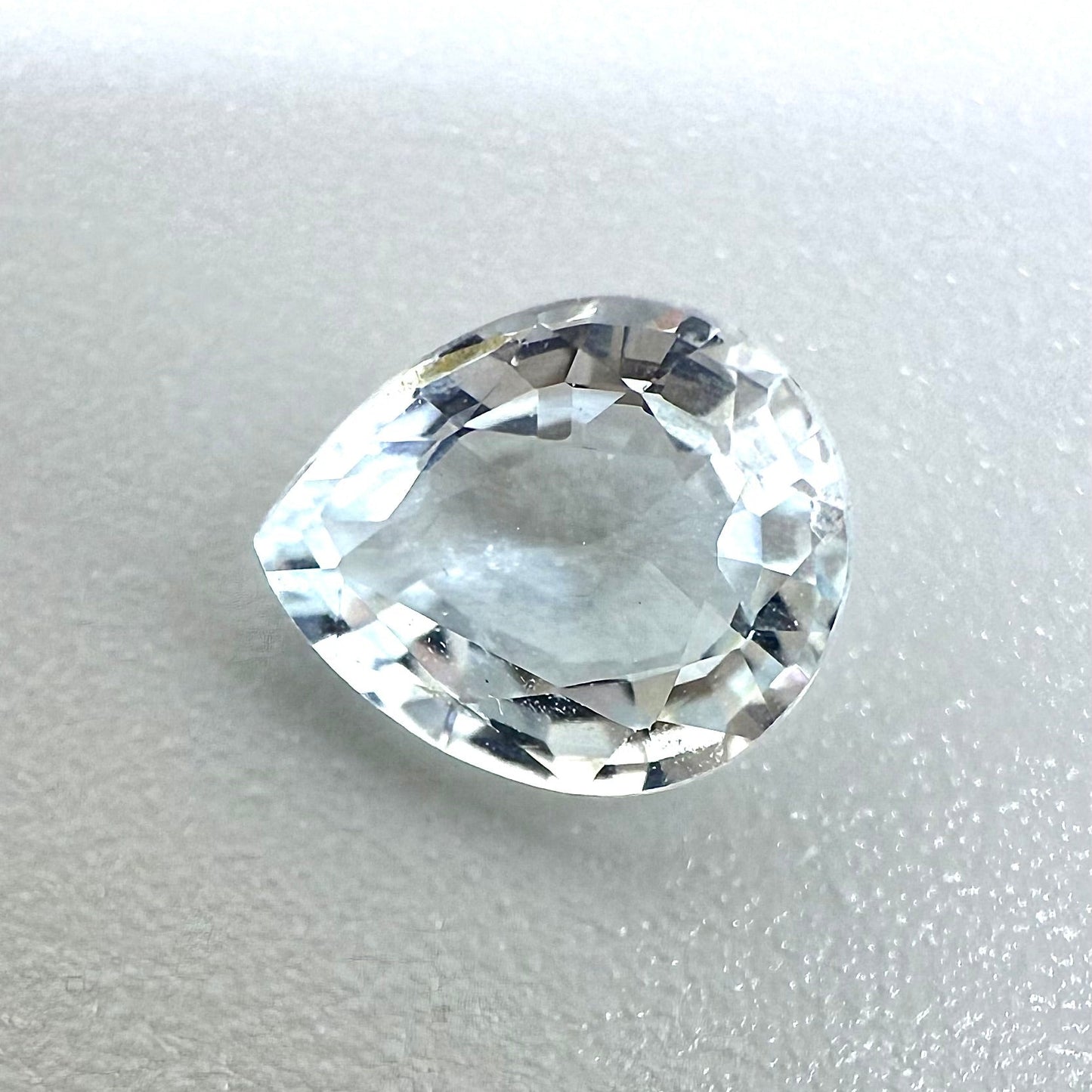 Very Light Blue Aquamarine Pear 0.67 Cts
