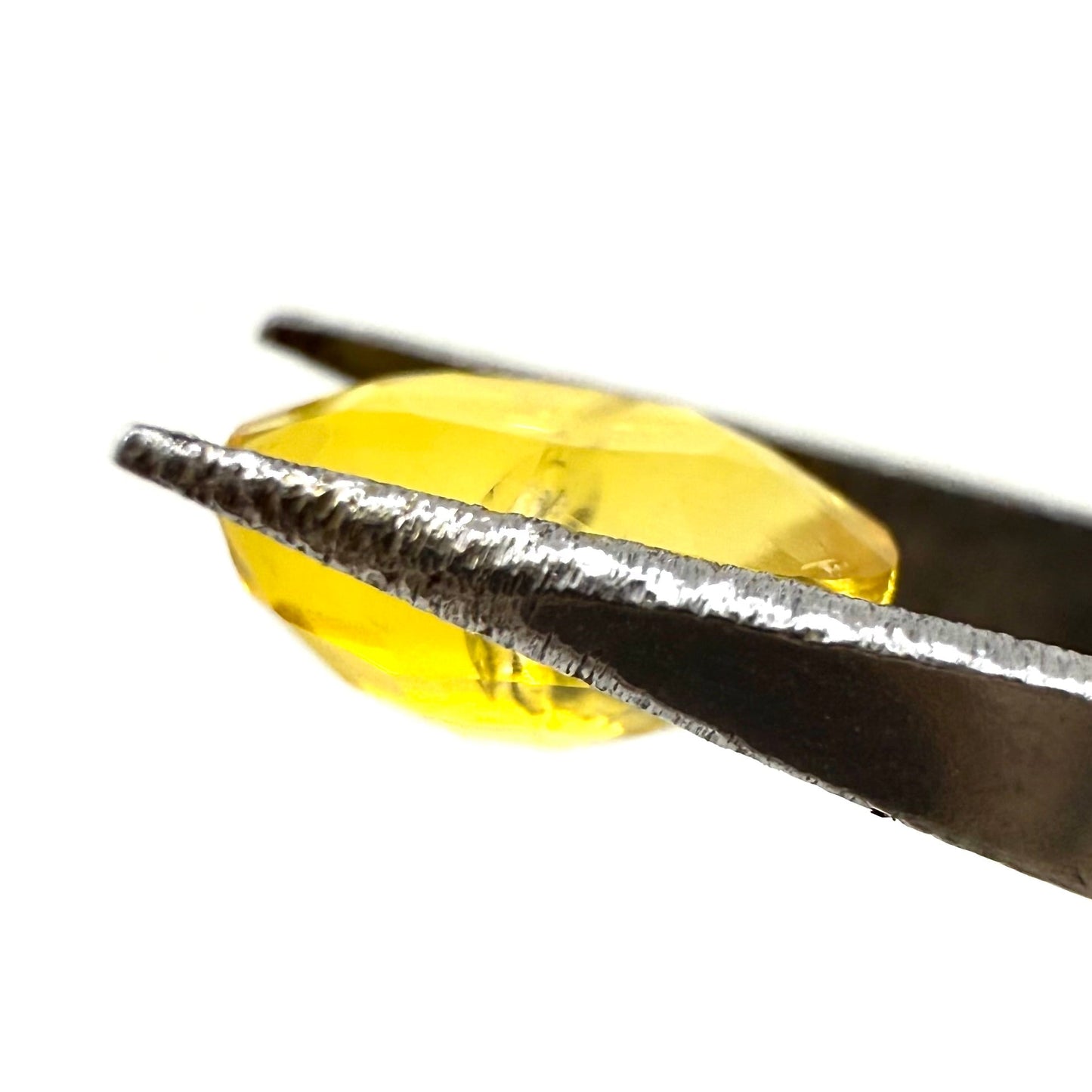 Bi-Color (White, Yellow-Orange) Fire Opal Oval 0.8 Ct