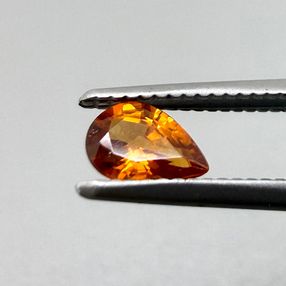 Fiery Orange Spessartine Pear 0.39 Ct