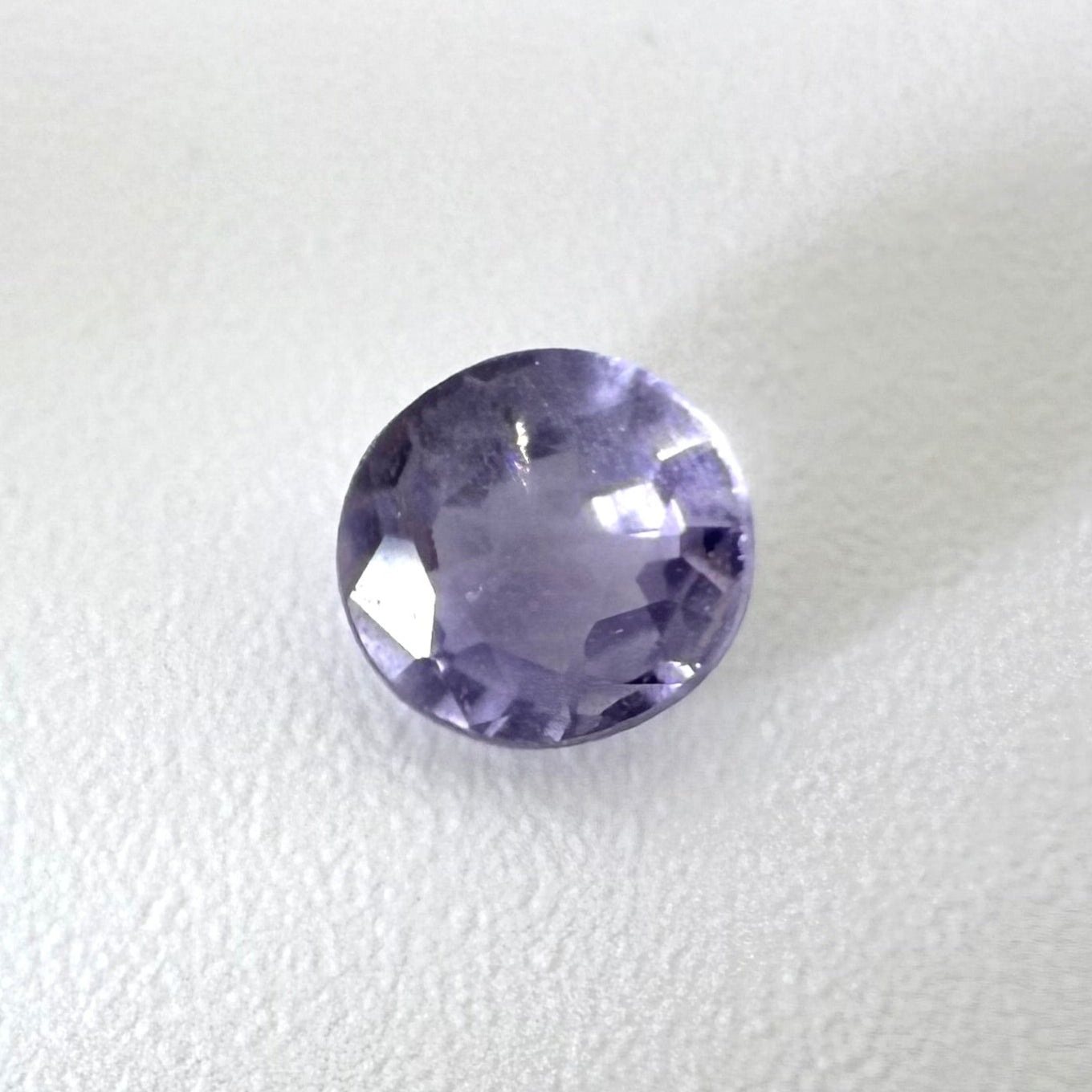 Pale Purple Sapphire Round 0.17 Ct