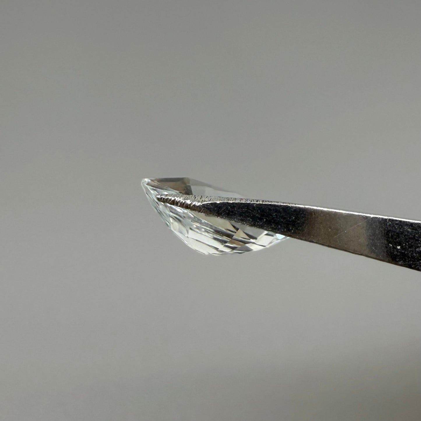 Very Pale Blue Aquamarine (almost White) Pear 1.81 Cts