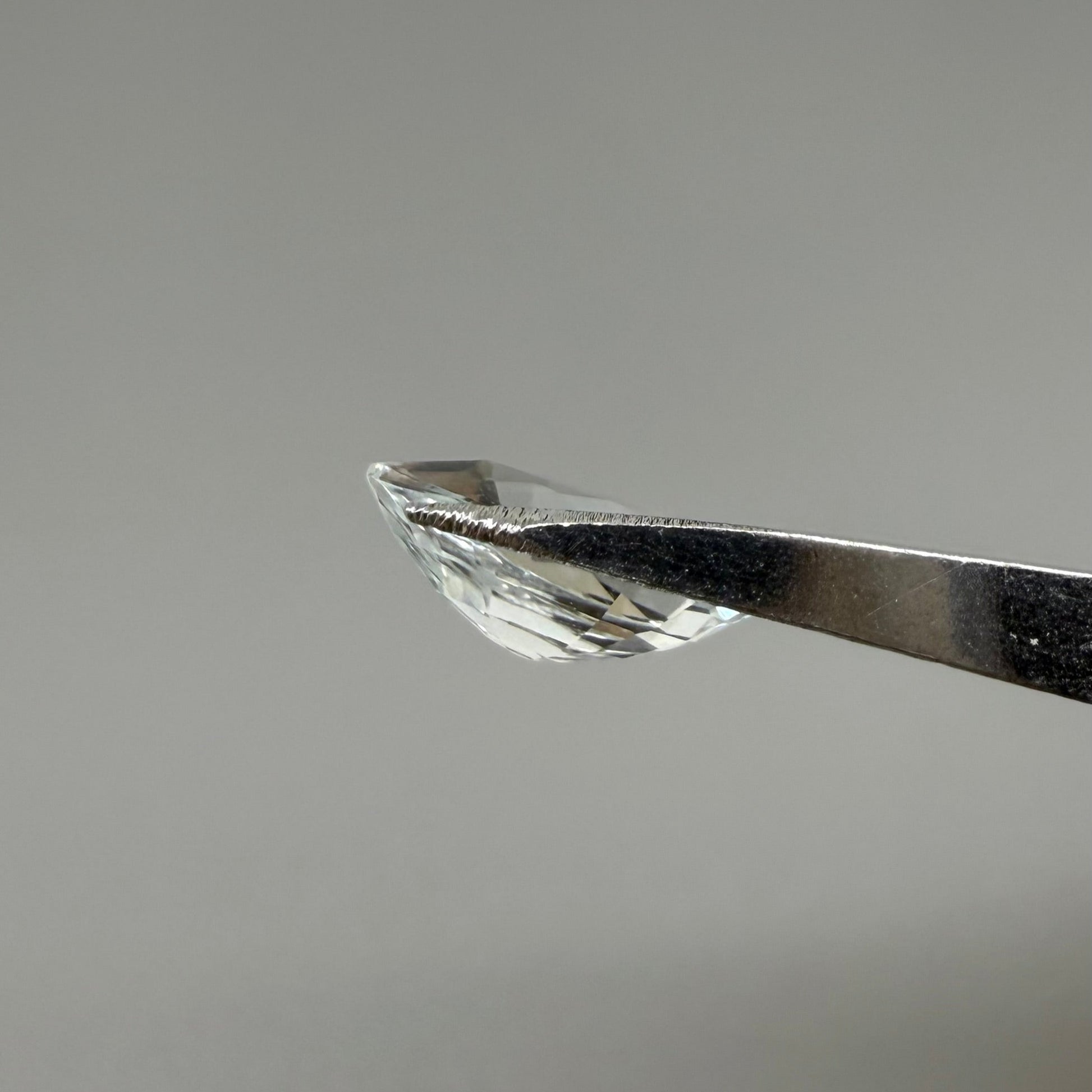 Natural Pale Blue Aquamarine gemstone, pear cut