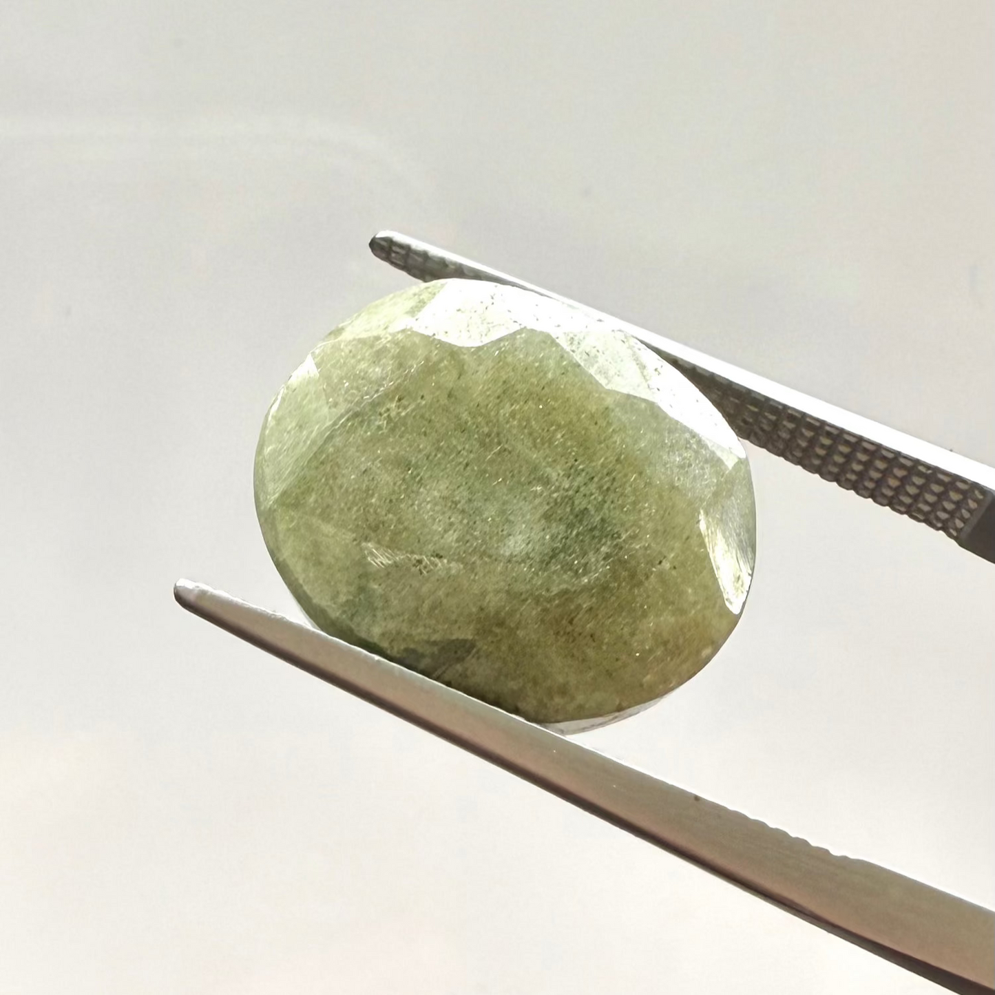 Moss Green Emerald Oval 10.67 Ct
