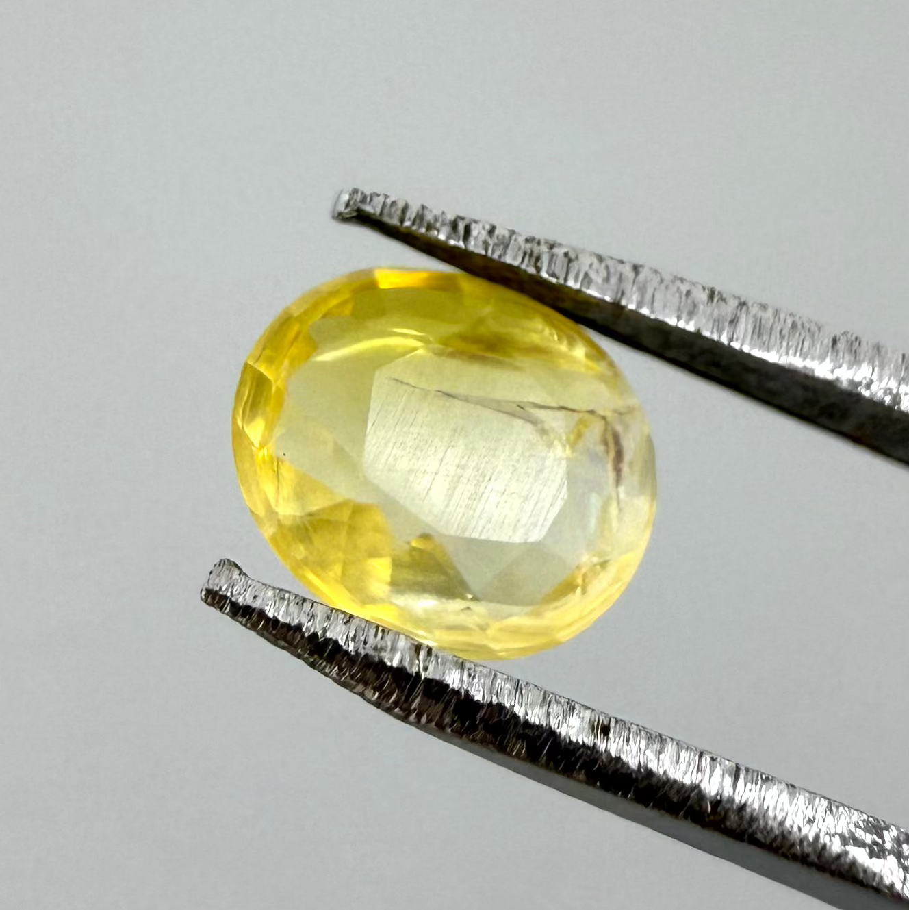 Bi-Color (Yellow White) Fire Opal Oval 0.26 Ct