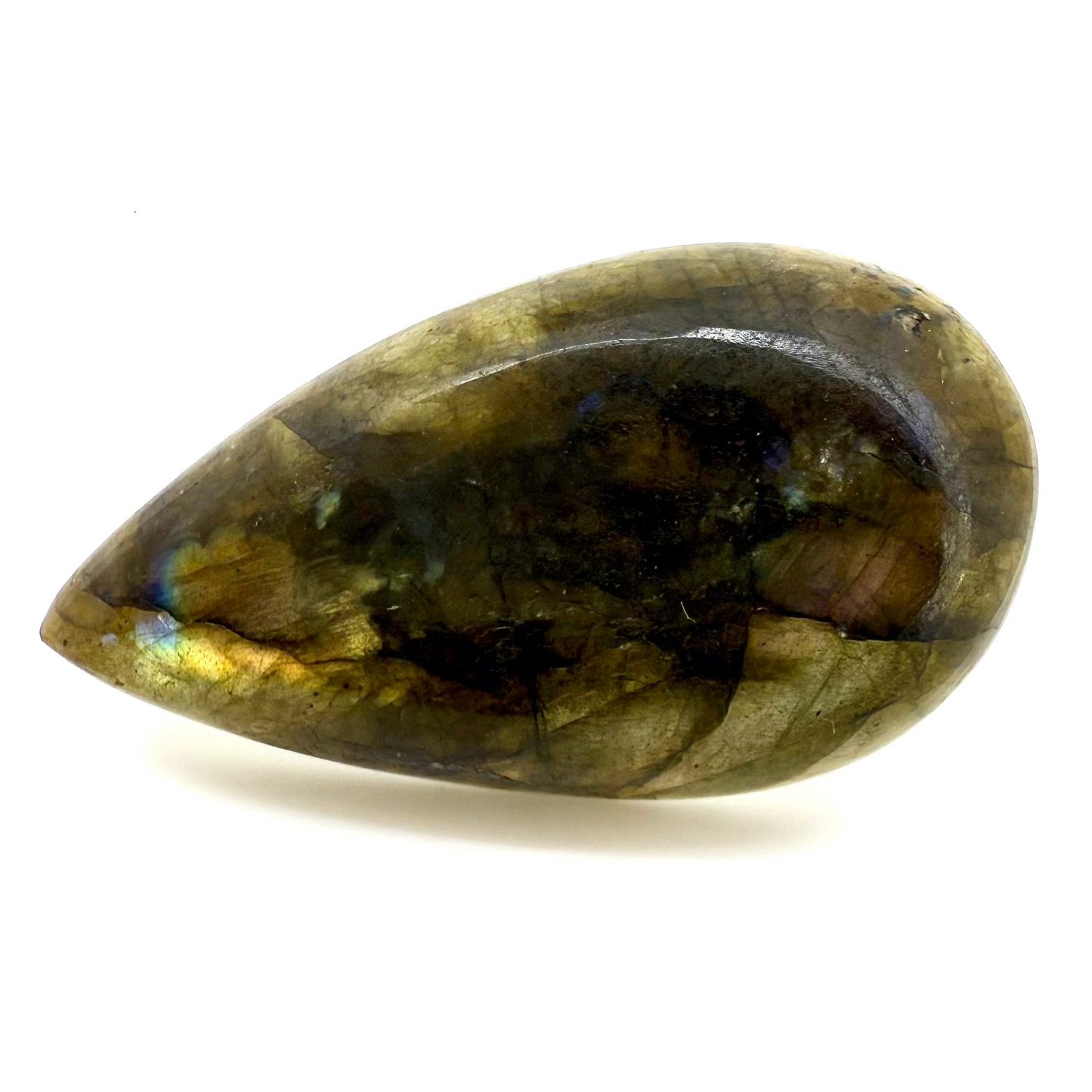 Huge Earth Colors Hues Labradorite Pear 60.99 Ct