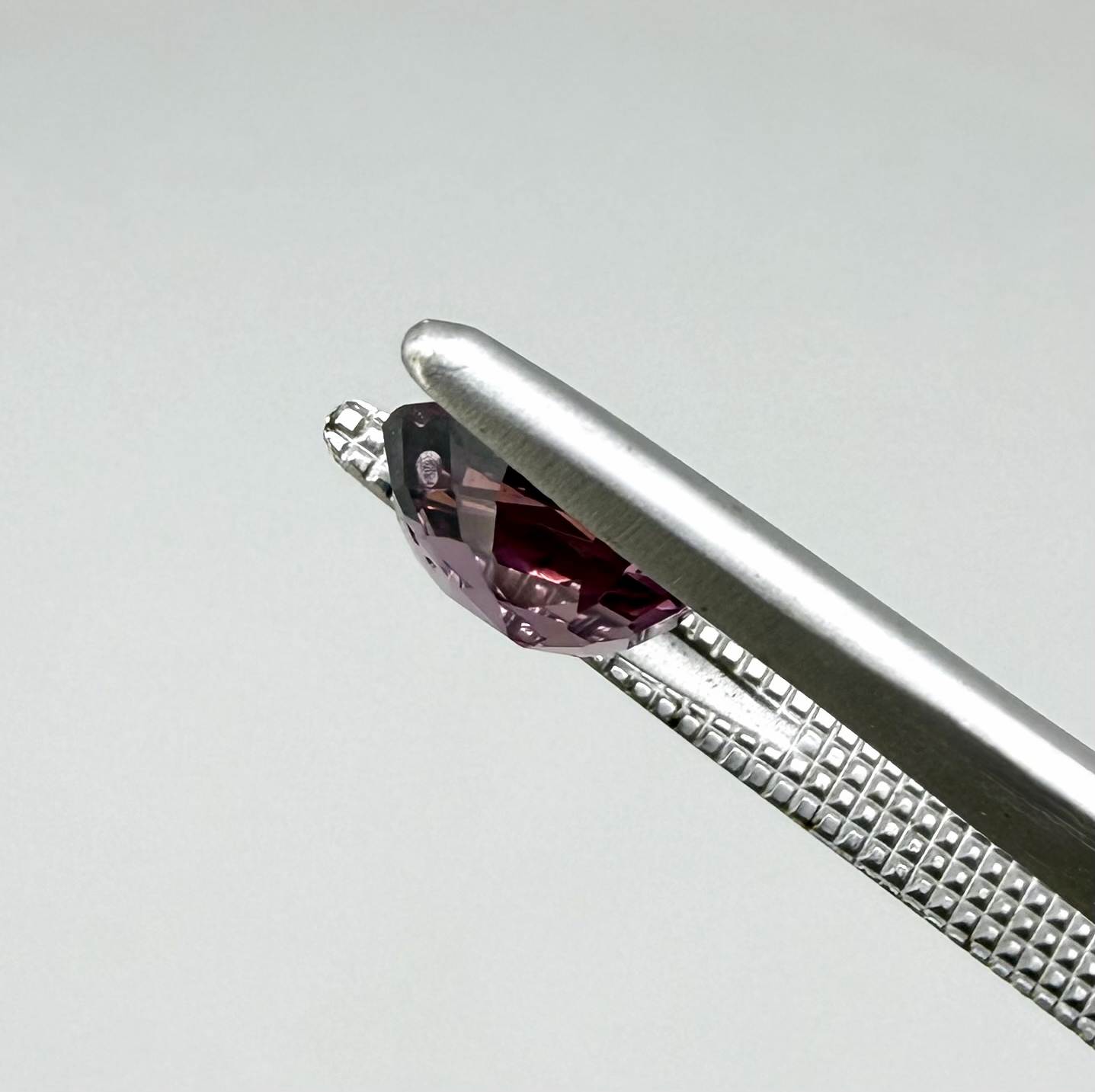 Natural Pink Purple Spinel gemstone, oval shape