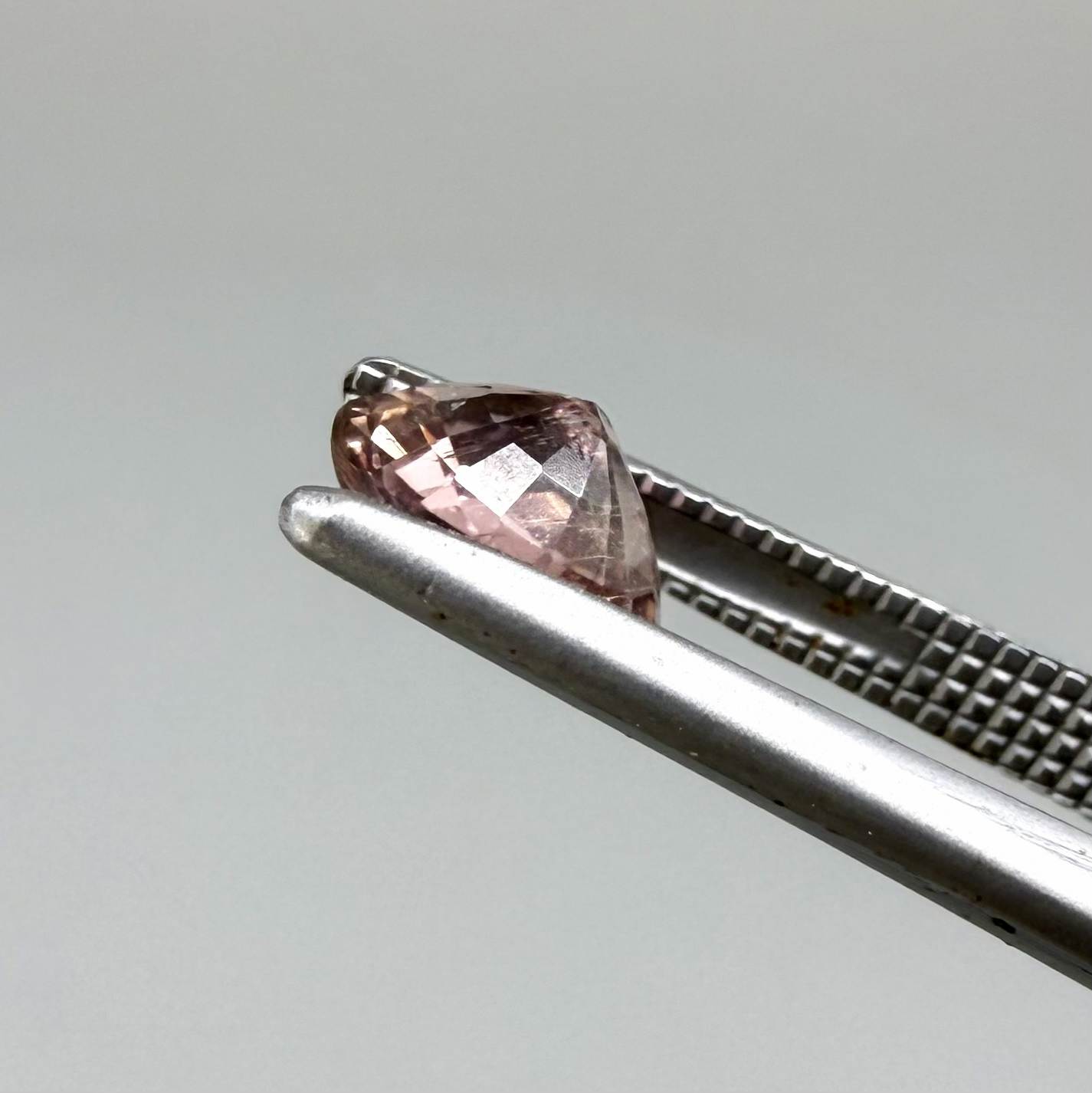 Natural untreated rosé pink tourmaline, 0.82 ct oval cut from Nigeria with elegant rosé pink colour, eye-clean clarity and excellent brilliance.