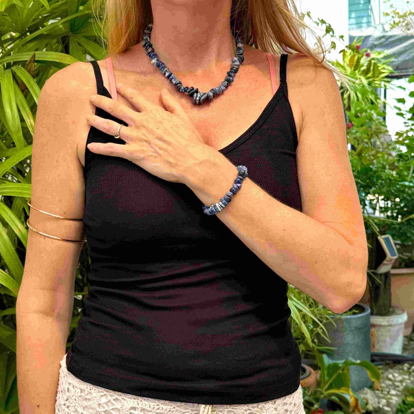 Sodalite Beaded Necklace