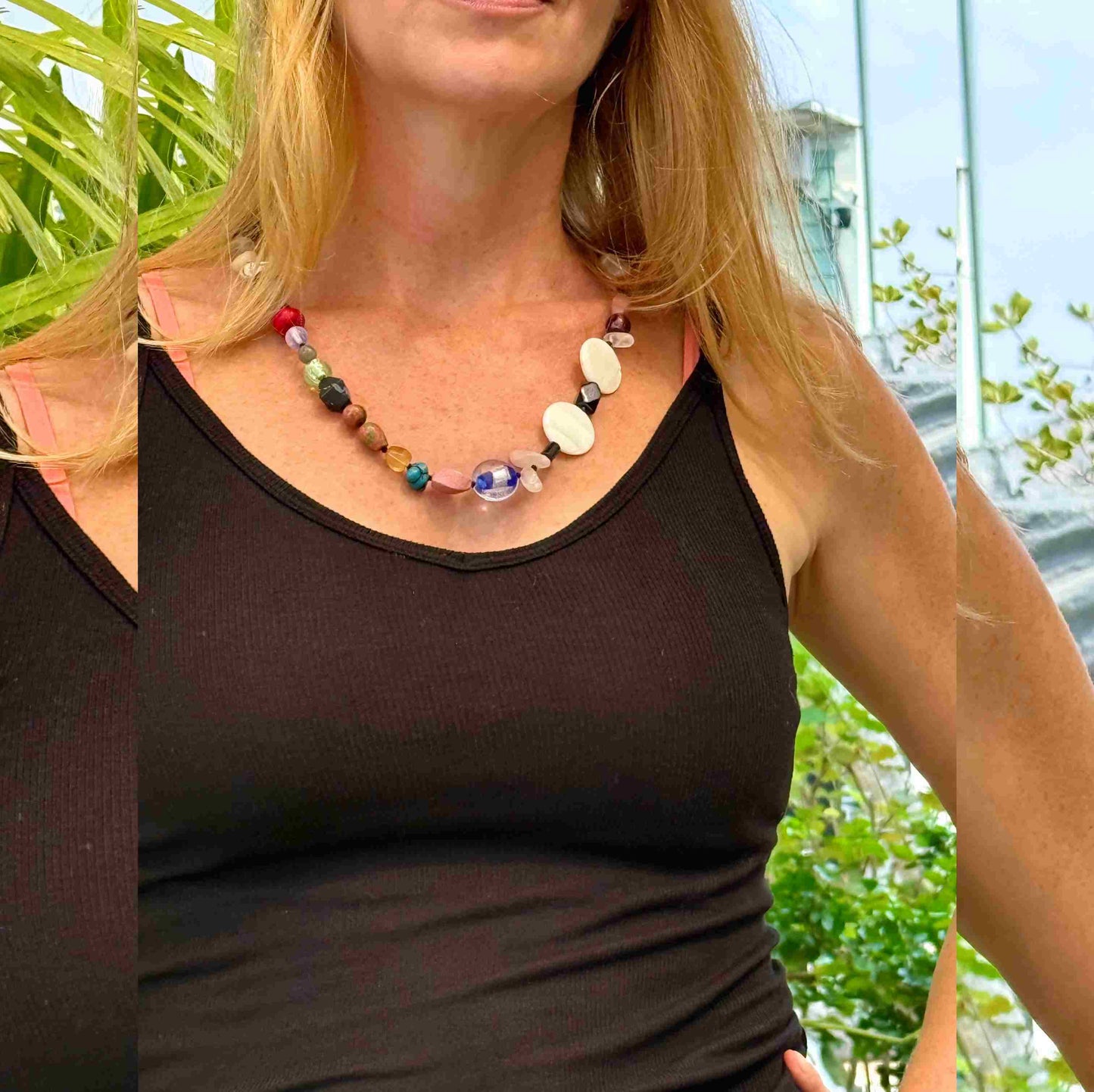 Gemstone Variety Beaded Necklace