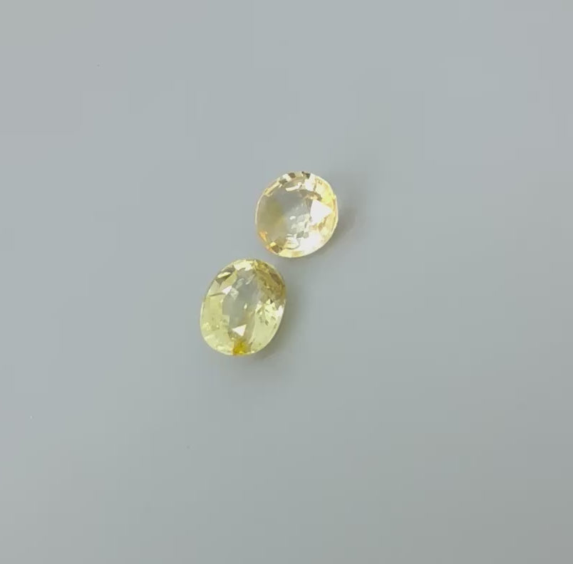 Natural Bi-Color Sapphire gemstone set oval cut