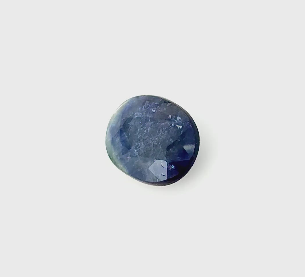 Natural Blue Sapphire gemstone oval cut