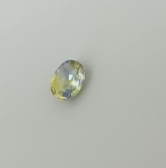 Natural Bi-Color Sapphire gemstone oval cut