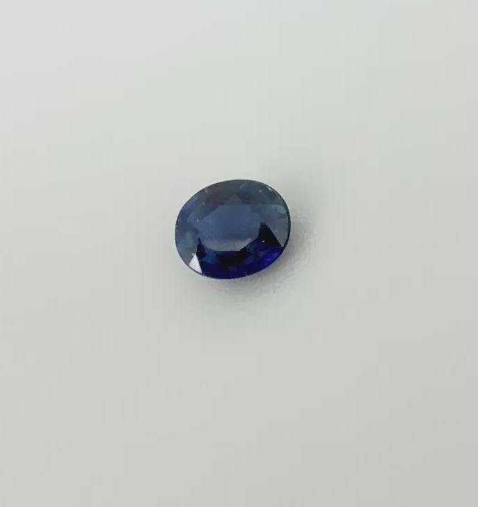Natural Blue Sapphire gemstone oval cut