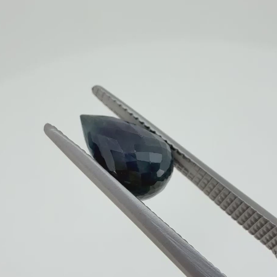 Natural Blue Sapphire gemstone pineapple cut
