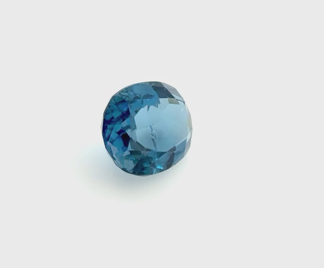 Loose London Blue Topaz gemstone, oval cut