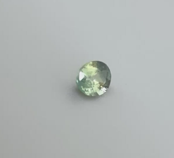 Natural Tri-Color Sapphire gemstone oval cut