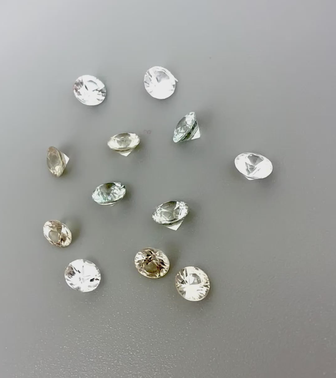 Loose Multi Pastel Zircon gemstone lot, round