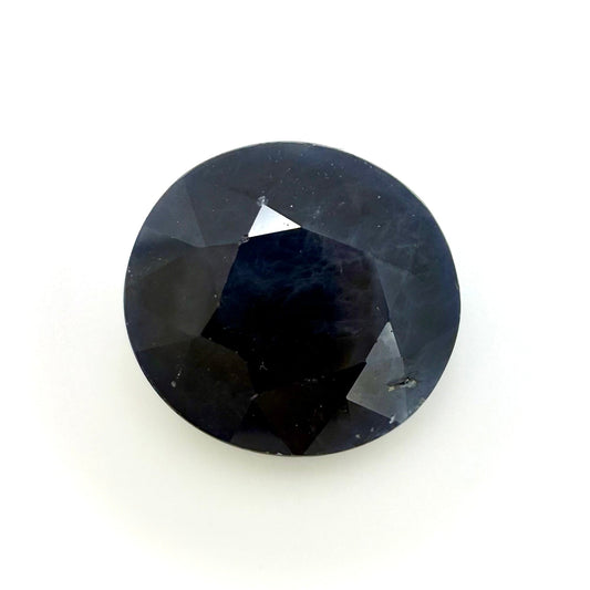 Dark Blue Sapphire Round 4.48 Ct
