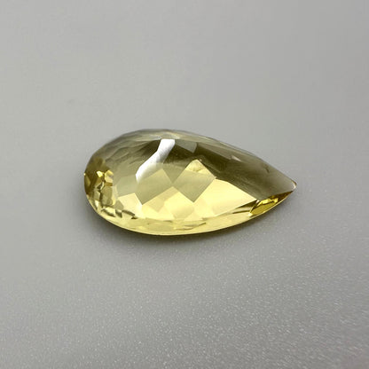 Lemon Quartz Pear 13.39 Ct