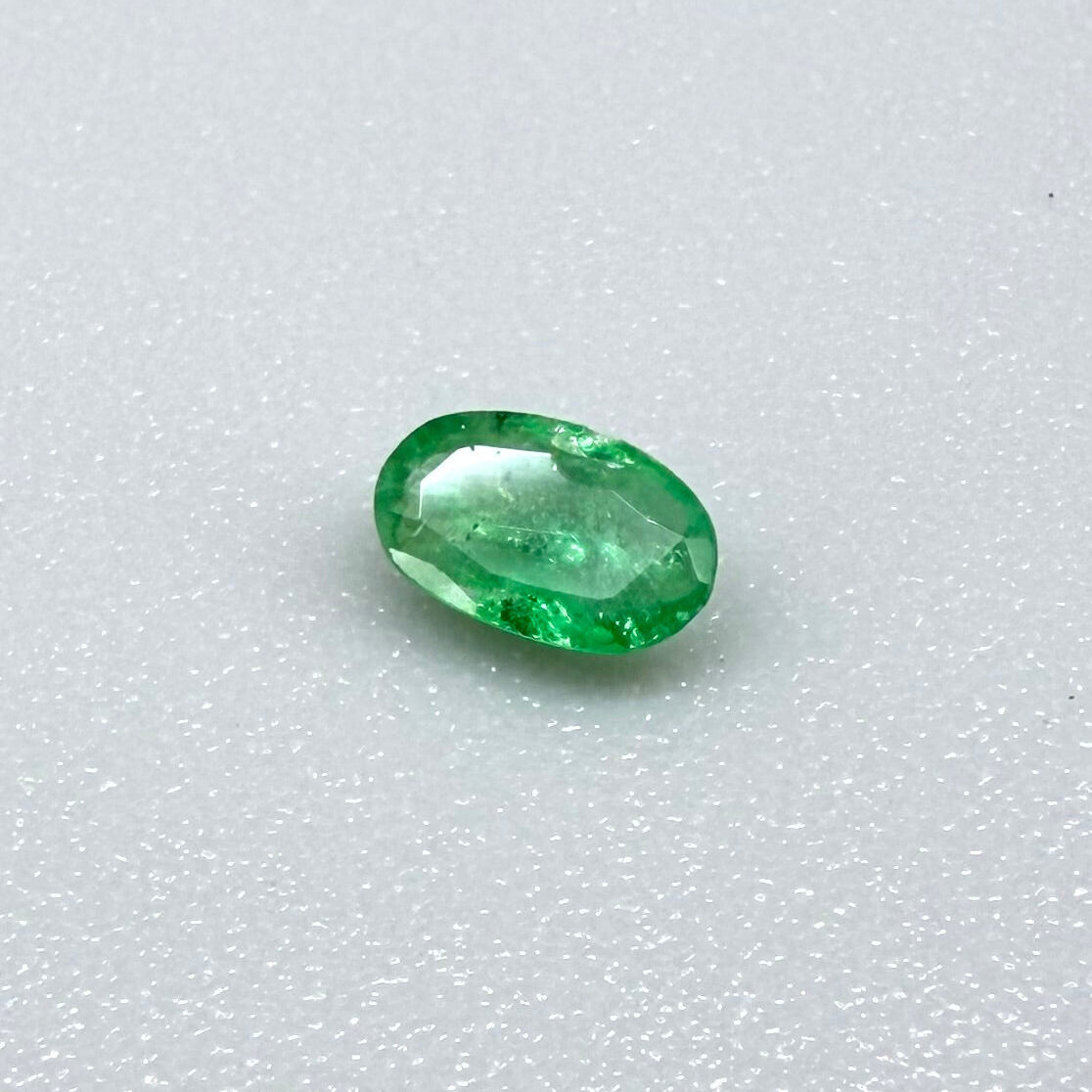 0.19 ct natural untreated Zambian emerald