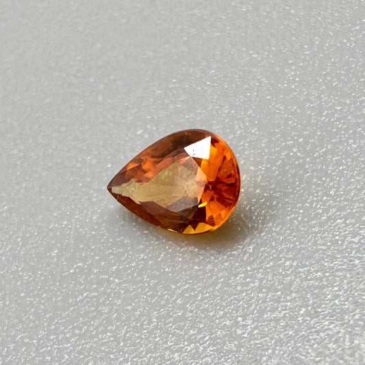 Fiery Orange Spessartine Pear 0.39 Ct