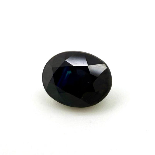 Dark Blue Sapphire Oval 1.9 Ct