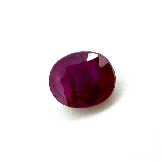Pinkish Red Ruby Oval 0.32 Ct